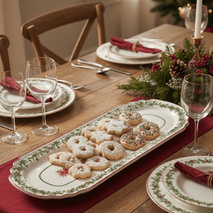 Bandeja Retangular De Natal 39Cm - Ce Porcelanas -2-